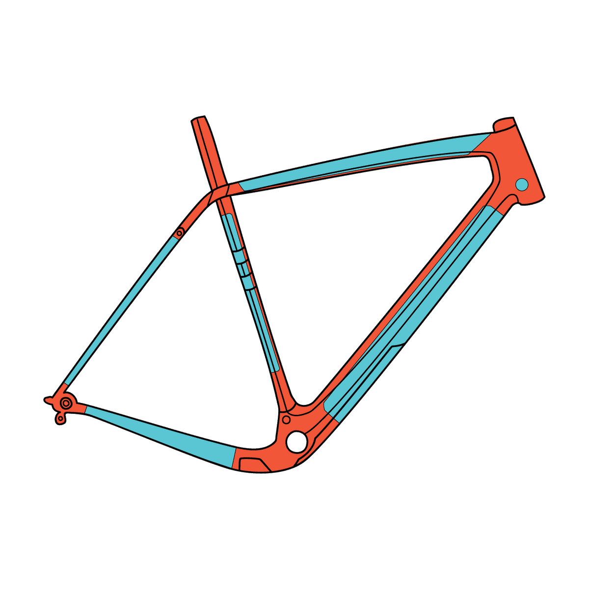 Bike frame gravel sale