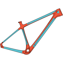Load image into Gallery viewer, RIDE WRAP Covered Protection – Hardtail MTB Frame Kit Ottalaus Inc.
