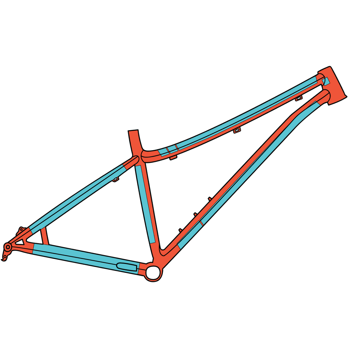 RIDE WRAP Covered Protection Steel MTB Frame Kit Ottalaus Bicycle