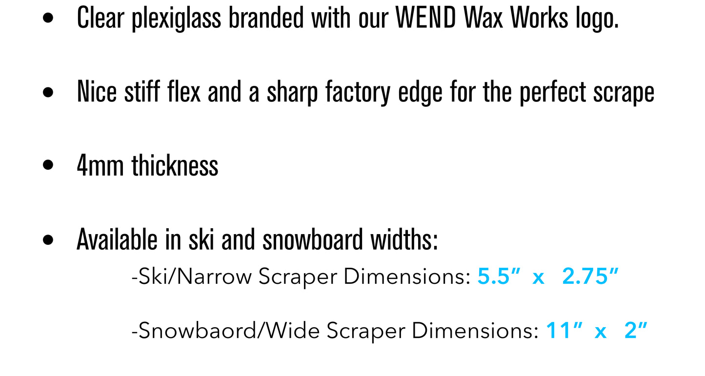 WEND Wax Scraper