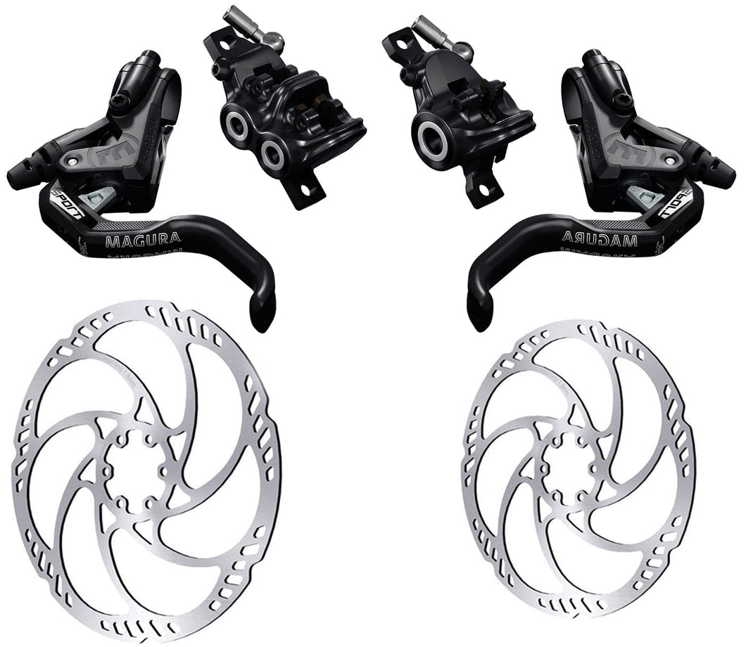 Magura MT Trail Sport HC 1-Finger Disc Brake Set + Storm HC 203/180