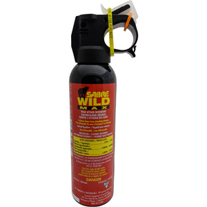 225g Sabre Wild MAX Bear Spray w/ Glow in Dark Safety Wedge ( Special order)