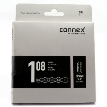 CONNEX 108 chain for BMX/fixie/track, nickel,